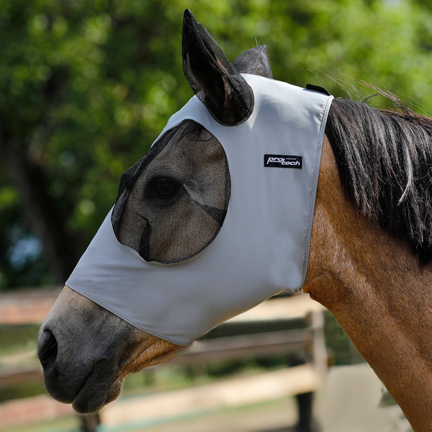 MASCHERA ANTI MOSCHE PRO-TECH IN LYCRA E RETINA COPRIORECCHIE