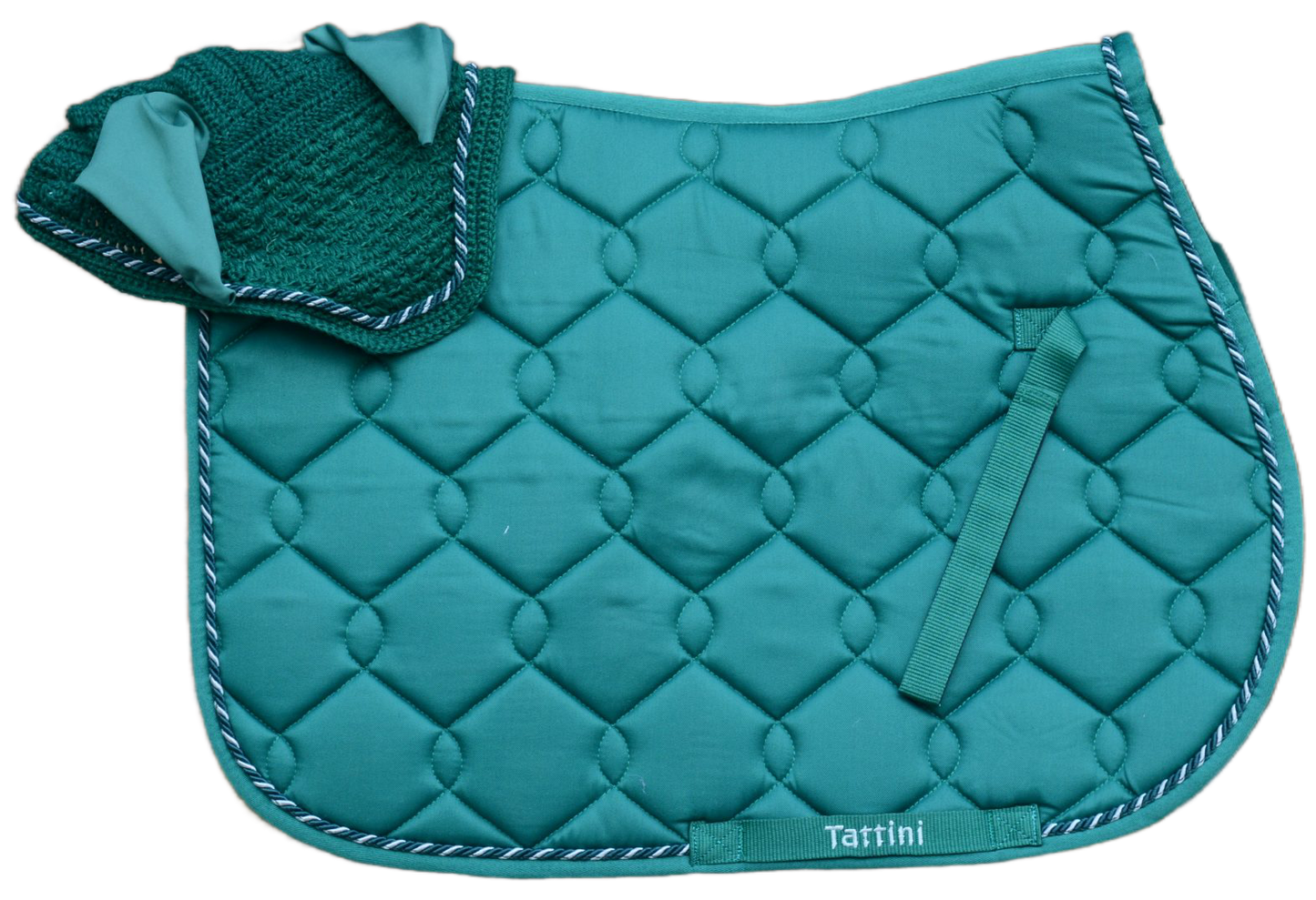 SET SOTTOSELLA TATTINI TRAPUNTATO A ROMBO E GOCCIA E CUFFIETTA