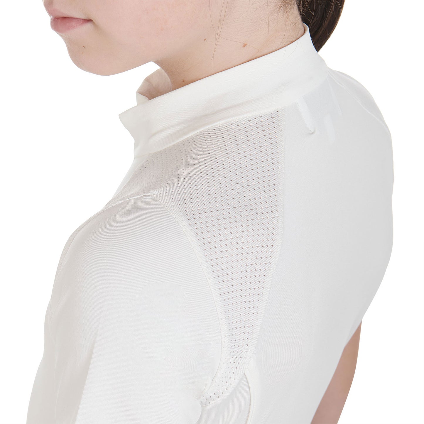 POLO BAMBINA SLIM FIT IN TESSUTO TECNICO EQUESTRO