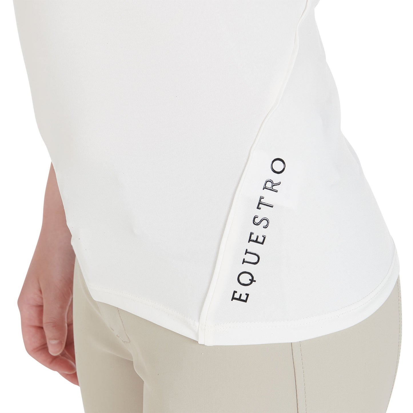 POLO BAMBINA SLIM FIT IN TESSUTO TECNICO EQUESTRO