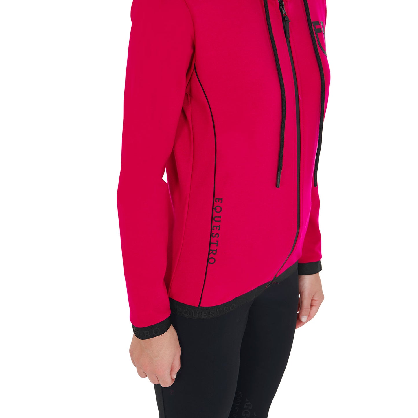 FELPA DONNA ZIP FRONTALE TESSUTO TECNICO INTERLOCK