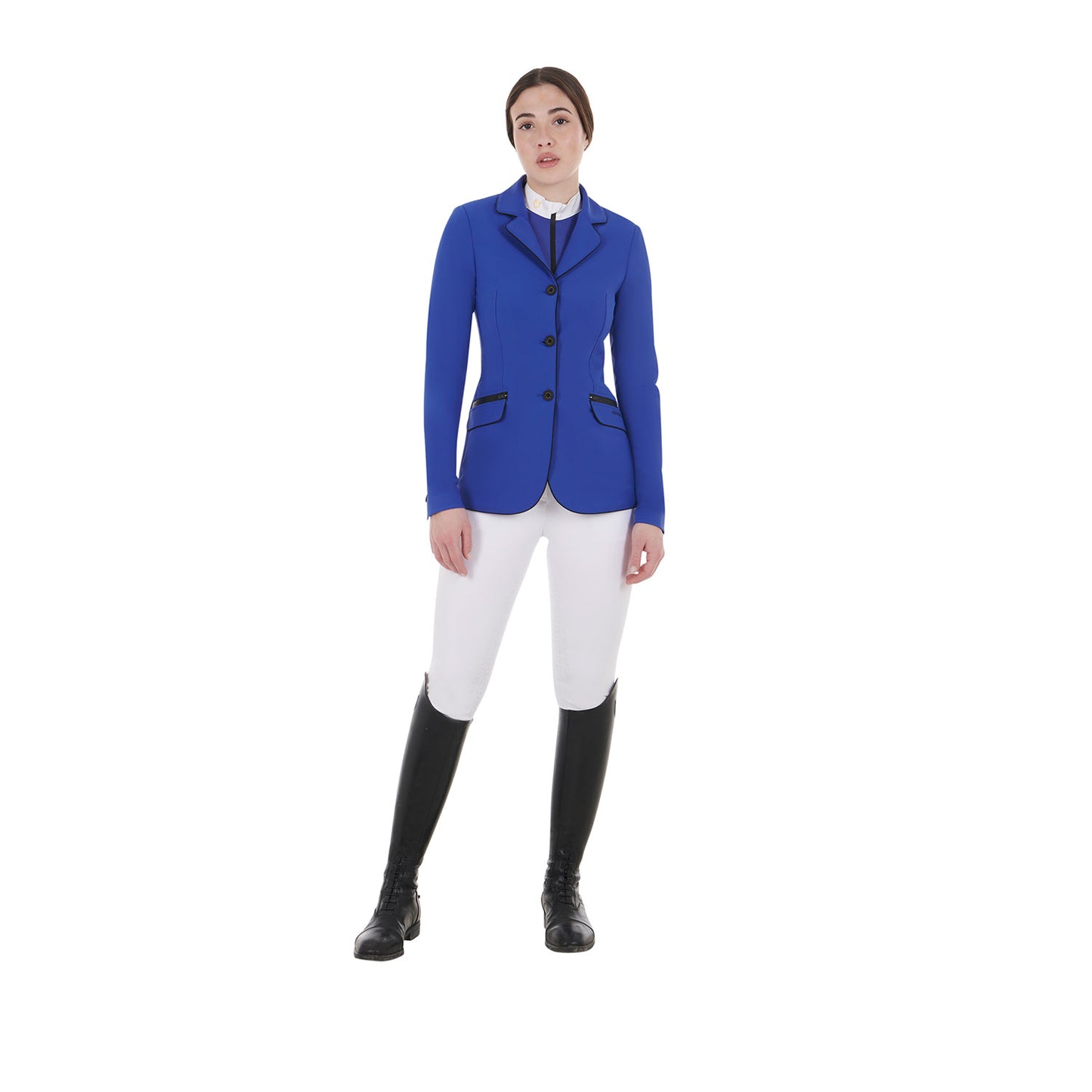 GIACCA DONNA DA CONCORSO IN TESSUTO TECNICO EQUESTRO BLU ROYAL
