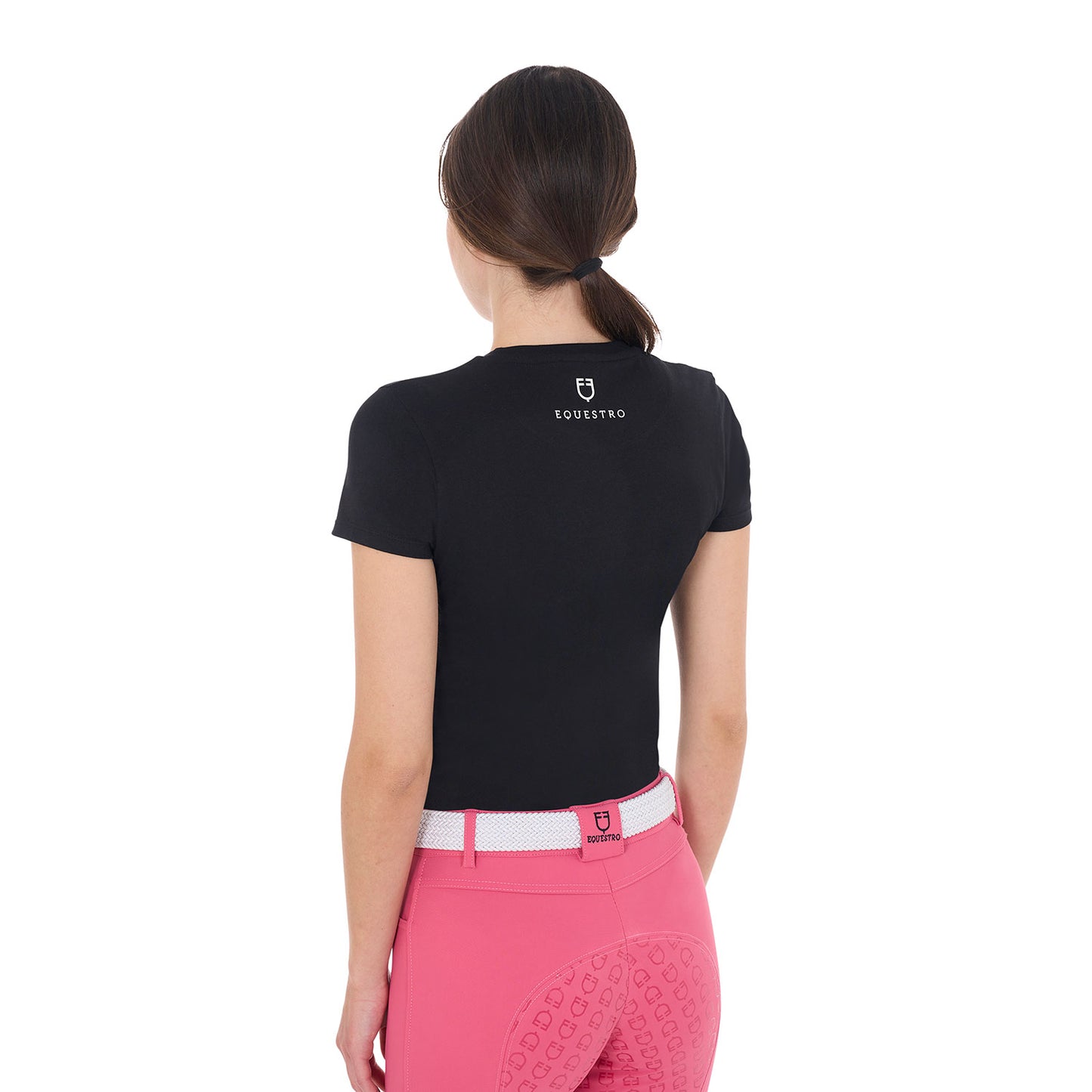 T-SHIRT DONNA WILD LIFE IN COTON CON STAMPA EQUESTRO S25