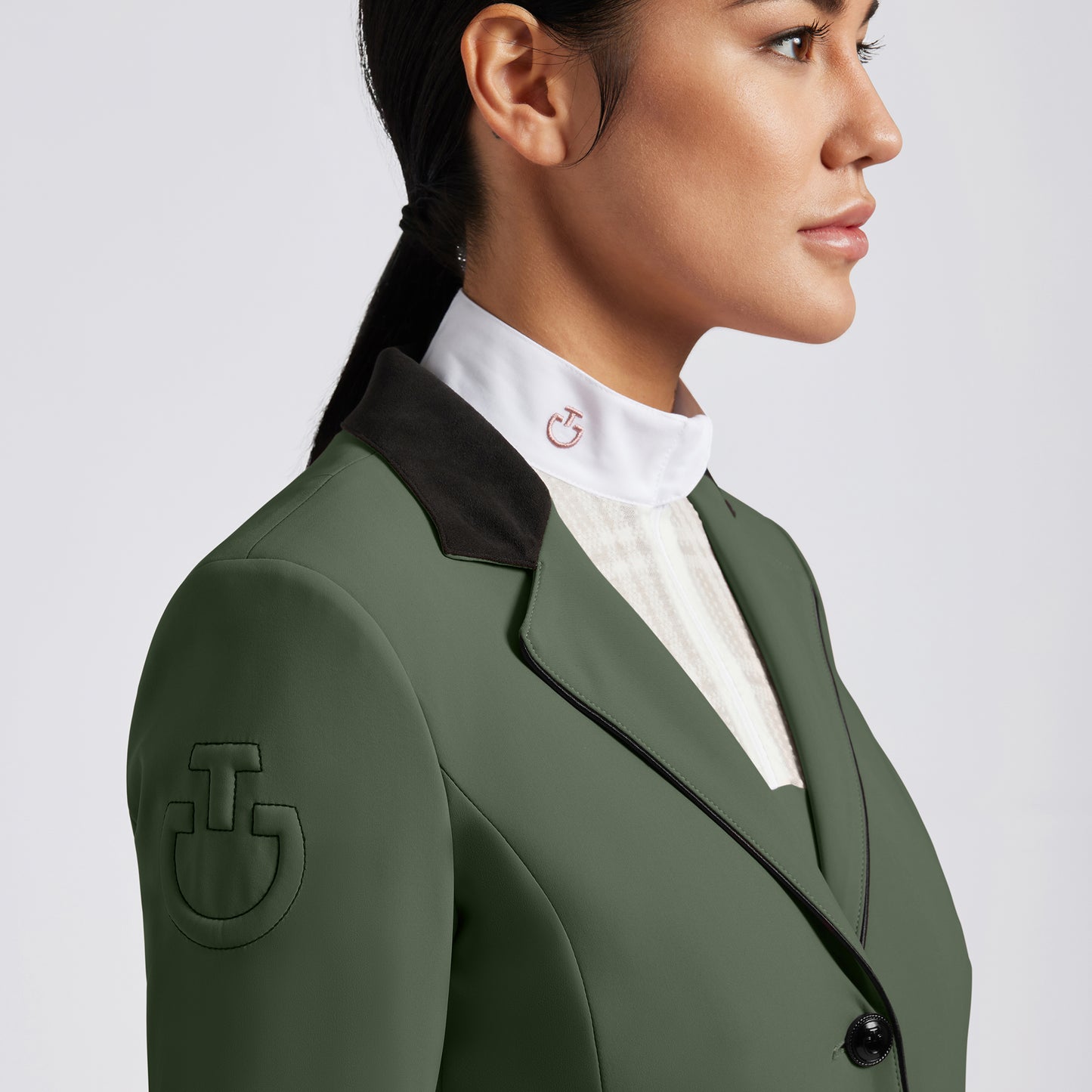 GIACCA DA CONCORSO CAVALLERIA TOSCANA DA DONNA CON BOTTONI VERDE FW2024 (TG.42)