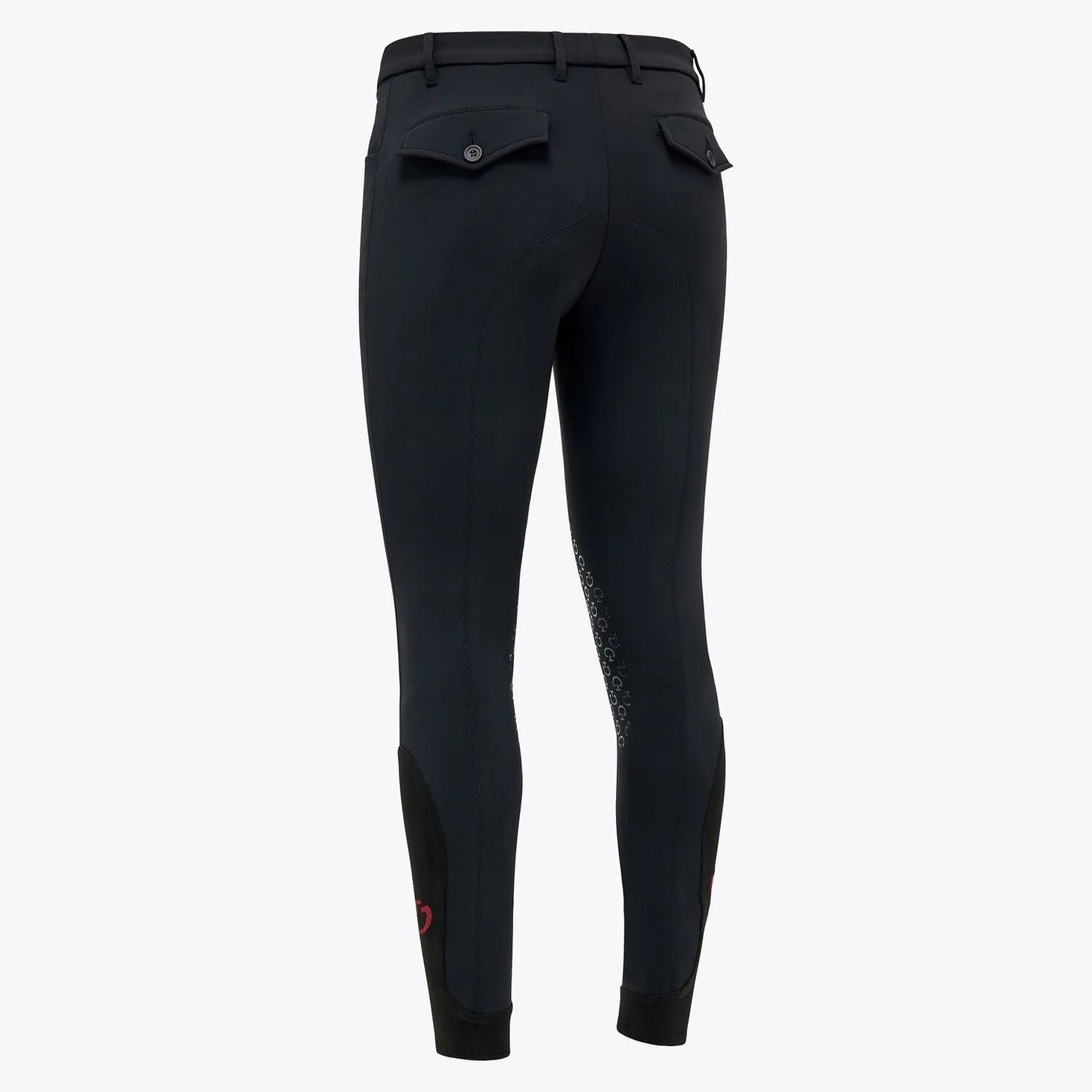 PANTALONI CAVALLERIA TOSCANA DA UOMO JUMPING CON GRIP AL GINOCCHIO NERO