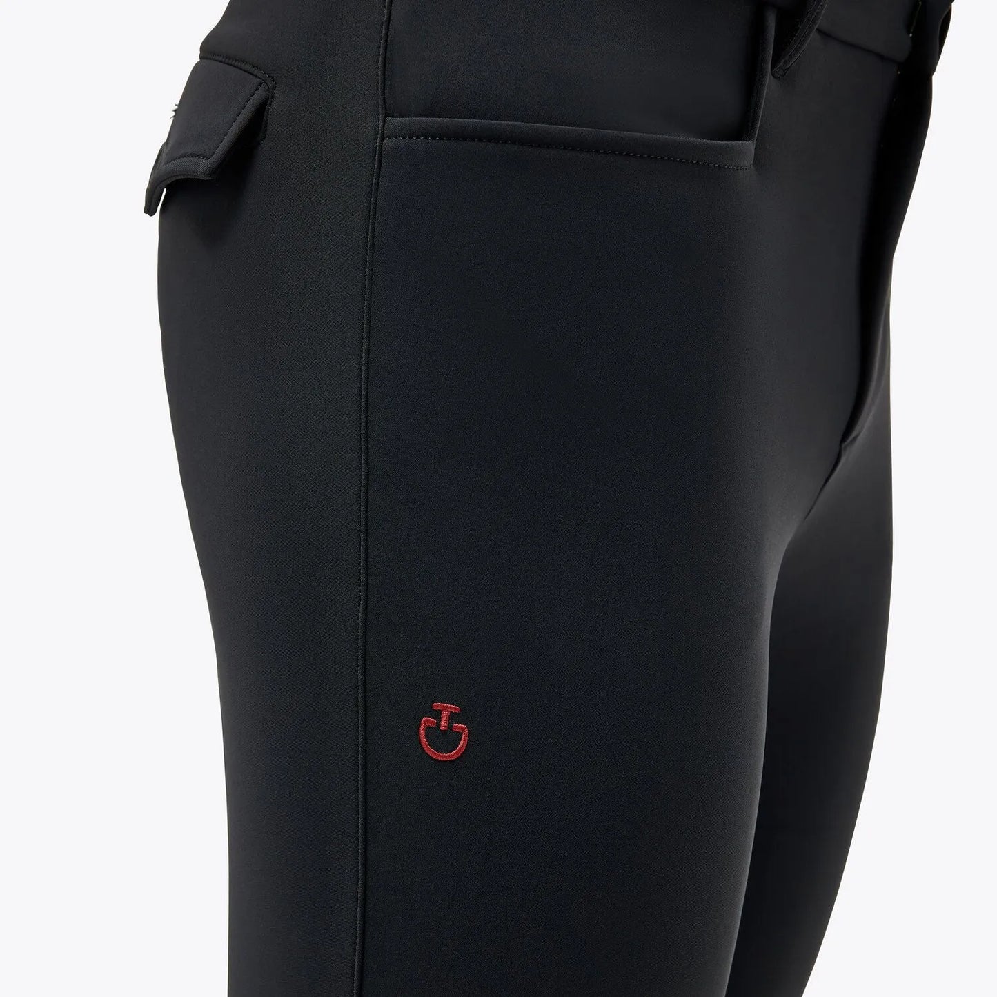 PANTALONI CAVALLERIA TOSCANA DA UOMO JUMPING CON GRIP AL GINOCCHIO NERO