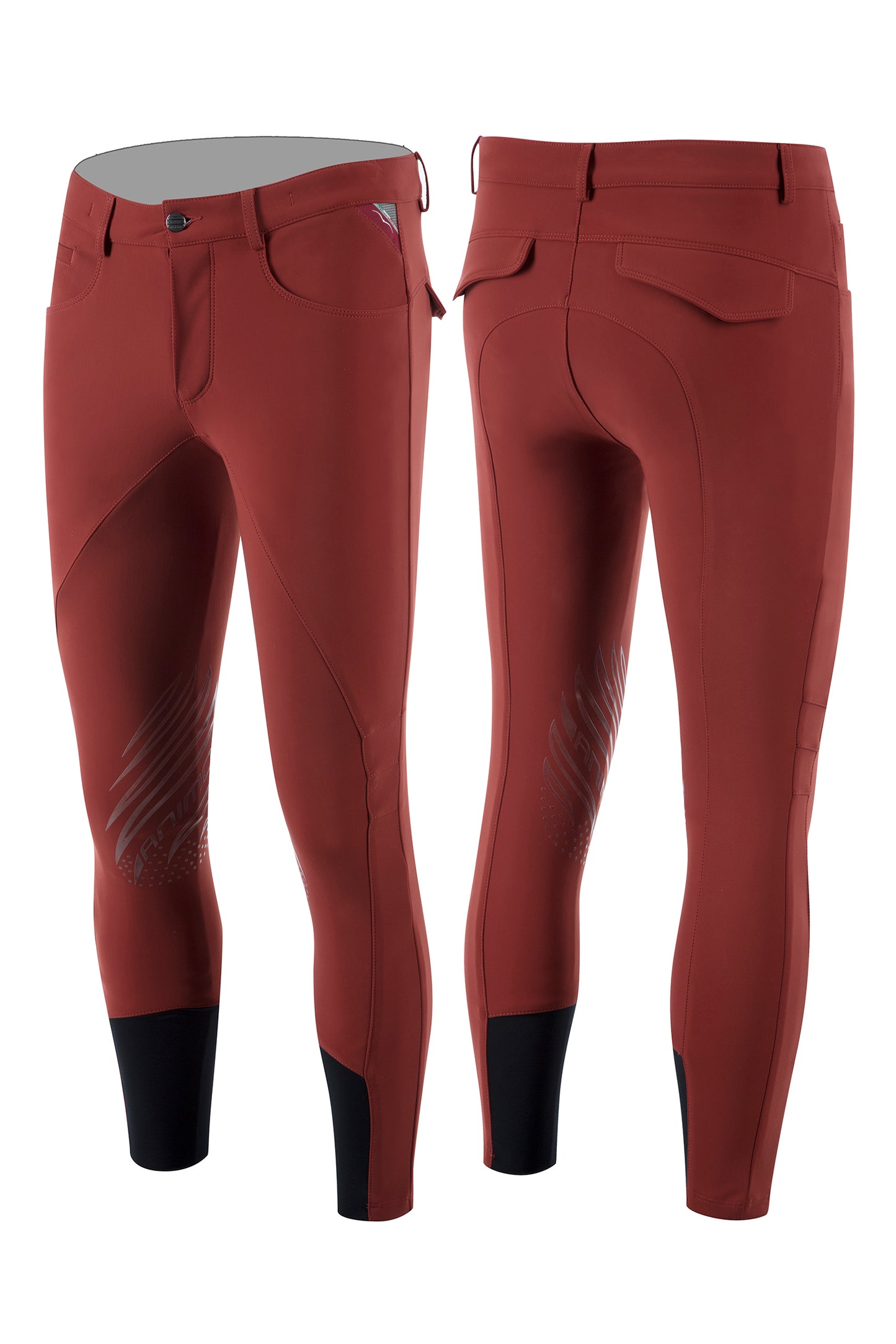 PANTALONE ANIMO GRIP AL GINOCCHIO MODELLO METRIK SS2024 ROSSO GRANATO