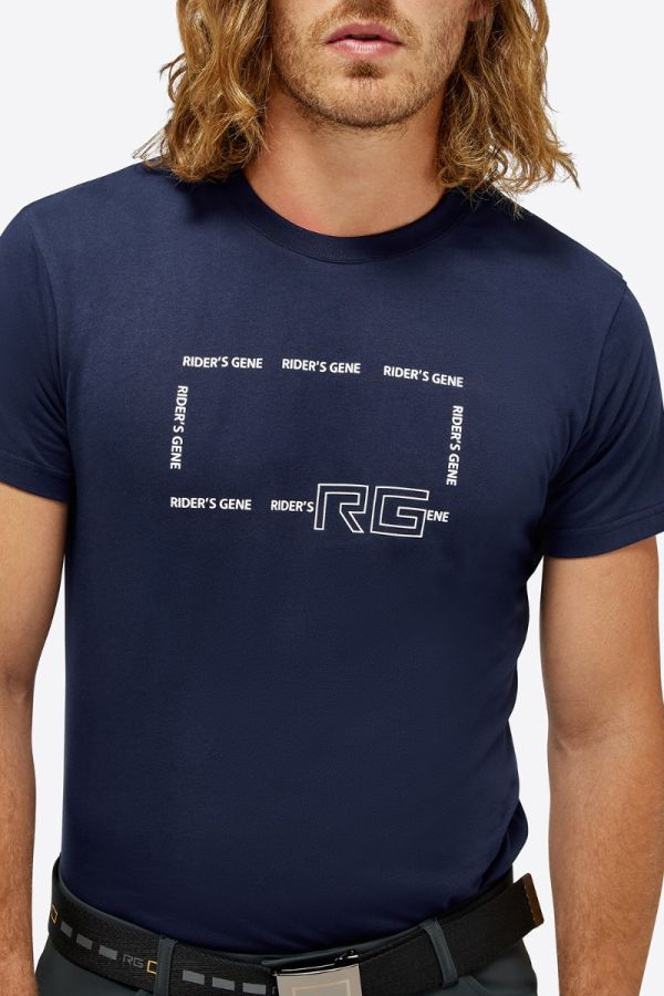 T-SHIRT RIDER'S GENE DA UOMO SPRING/SUMMER 2024 BLU NAVY (TG.S)