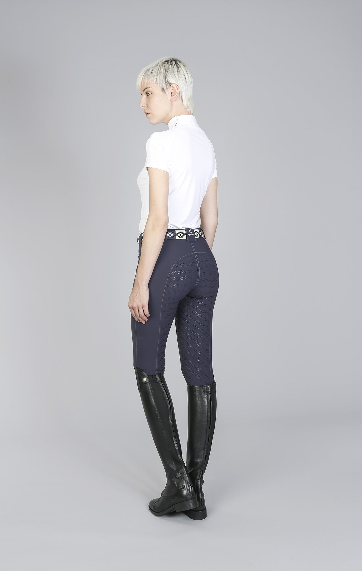 PANTALONI DONNA EQUESTRO MODELLO ALICIA IN TESSUTO TECNICO FULL GRIP