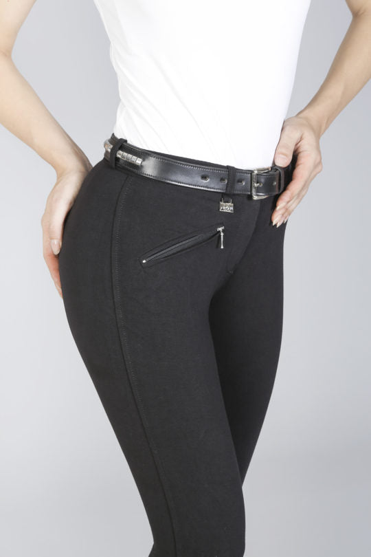 PANTALONI DONNA EQUESTRO MODELLO SELENE IN COTONE ELASTICIZZATO