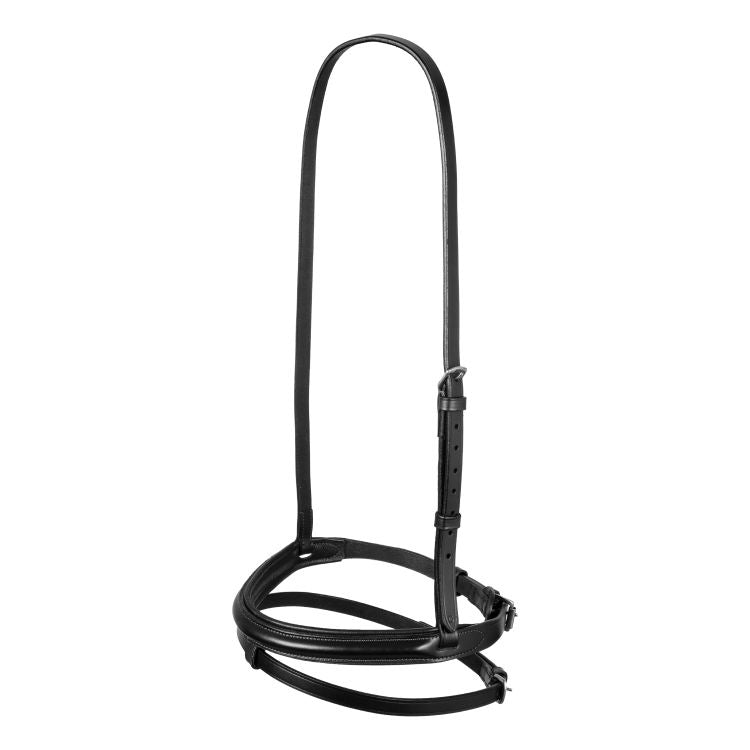 CAPEZZINA EQUESTRO IN CUOIO CON CHIUDIBOCCA REMOVIBILE
