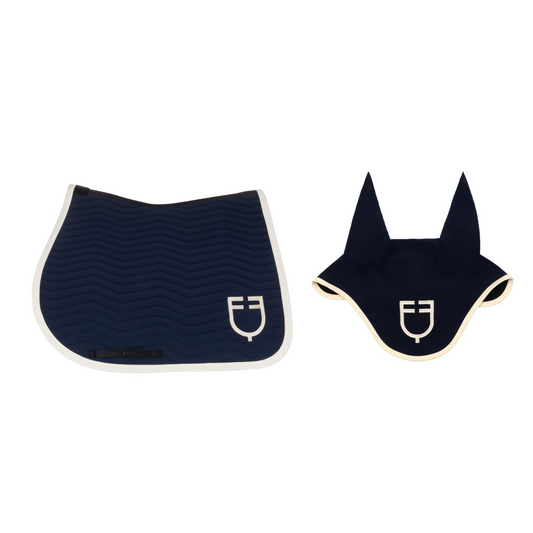 SET SOTTOSELLA + CUFFIETTA EQUESTRO BLU NAVY S2025