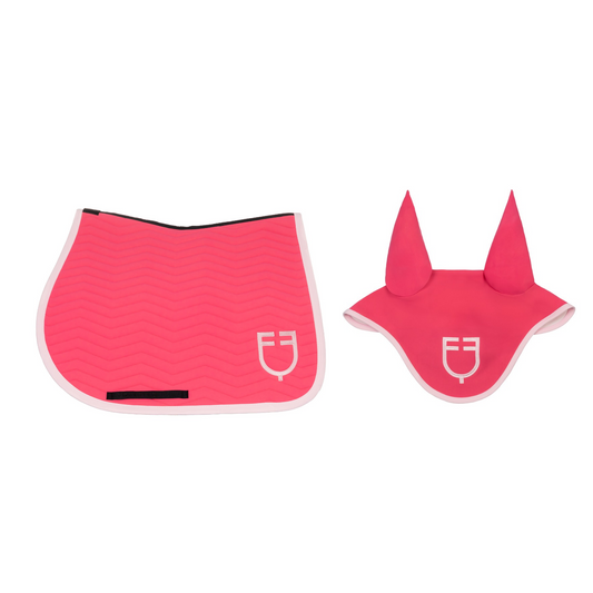 SET SOTTOSELLA + CUFFIETTA EQUESTRO FUCSIA S2025