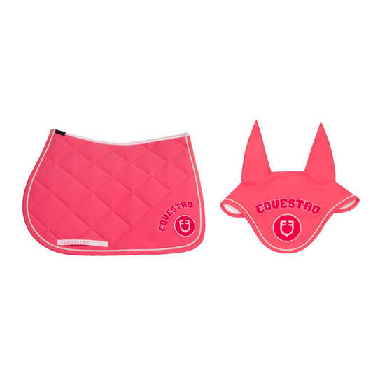 SET SOTTOSELLA + CUFFIETTA EQUESTRO COLLEGE FUCSIA/ROSA S2025
