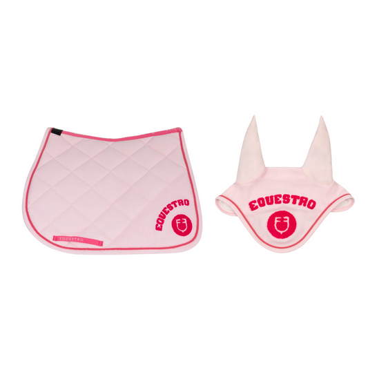 SET SOTTOSELLA + CUFFIETTA EQUESTRO COLLEGE ROSA/FUCSIA S2025