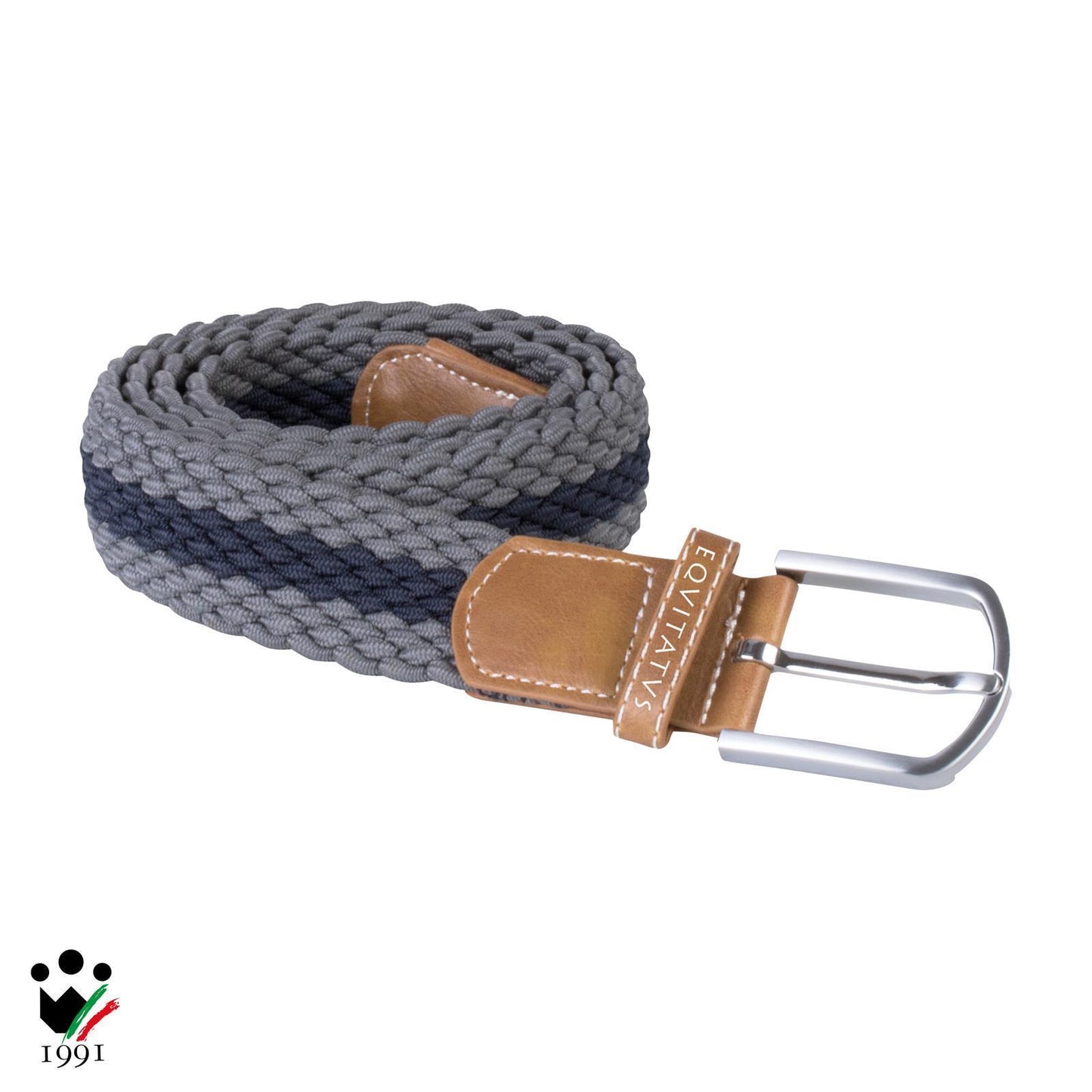 CINTURA INTRECCIATA ELASTICA BICOLORE EQUITATUS