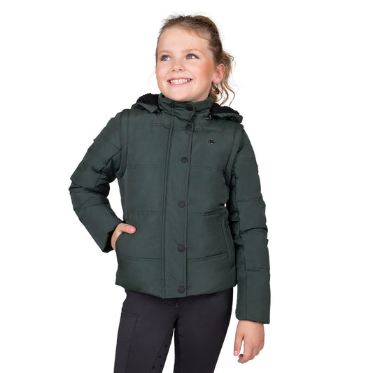 GIACCA INVERNALE BAMBINO/A CON MANICHE STACCABILI QHP