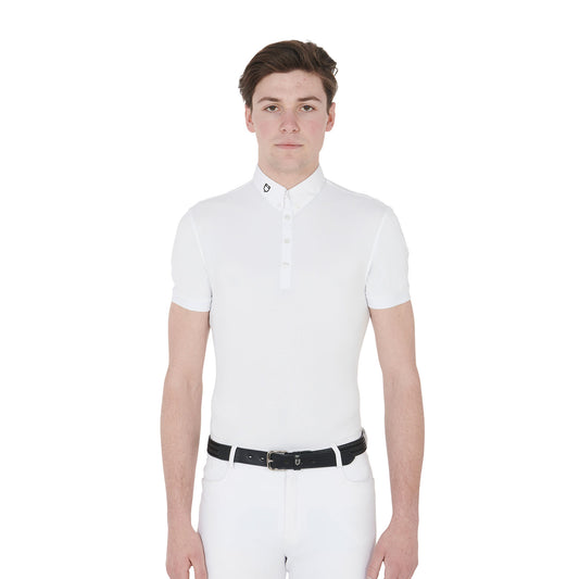 POLO UOMO EQUESTRO MODELLO HUNT IN TESSUTO TECNICO TRASPIRANTE