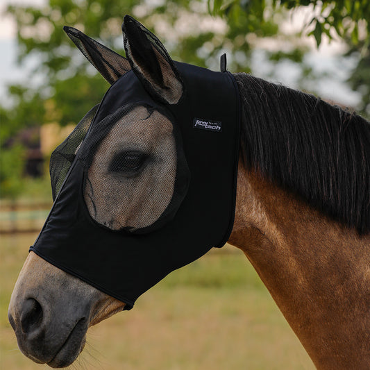 MASCHERA ANTI MOSCHE PRO-TECH IN LYCRA E RETINA COPRIORECCHIE