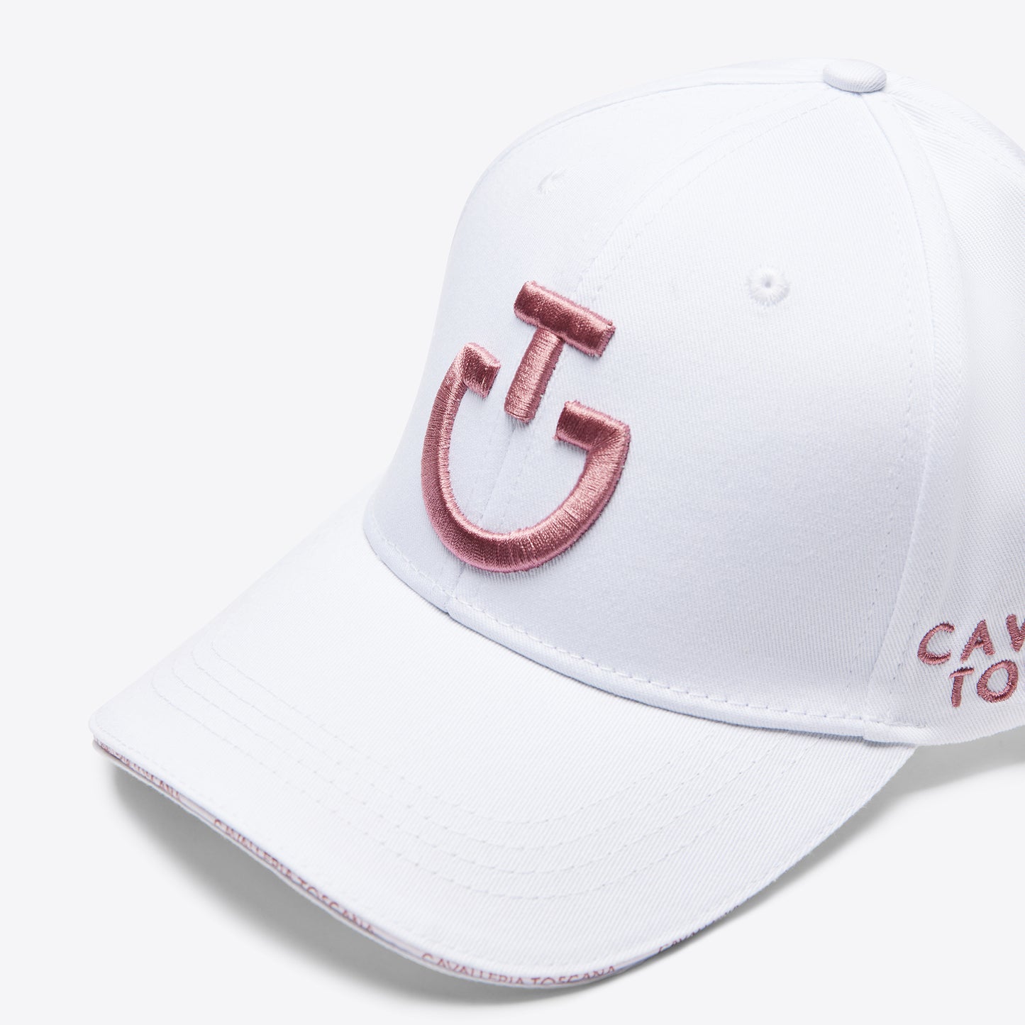 CAPPELLO IN COTONE CAVALLERIA TOSCANA CON LOGO RICAMATO FW2024