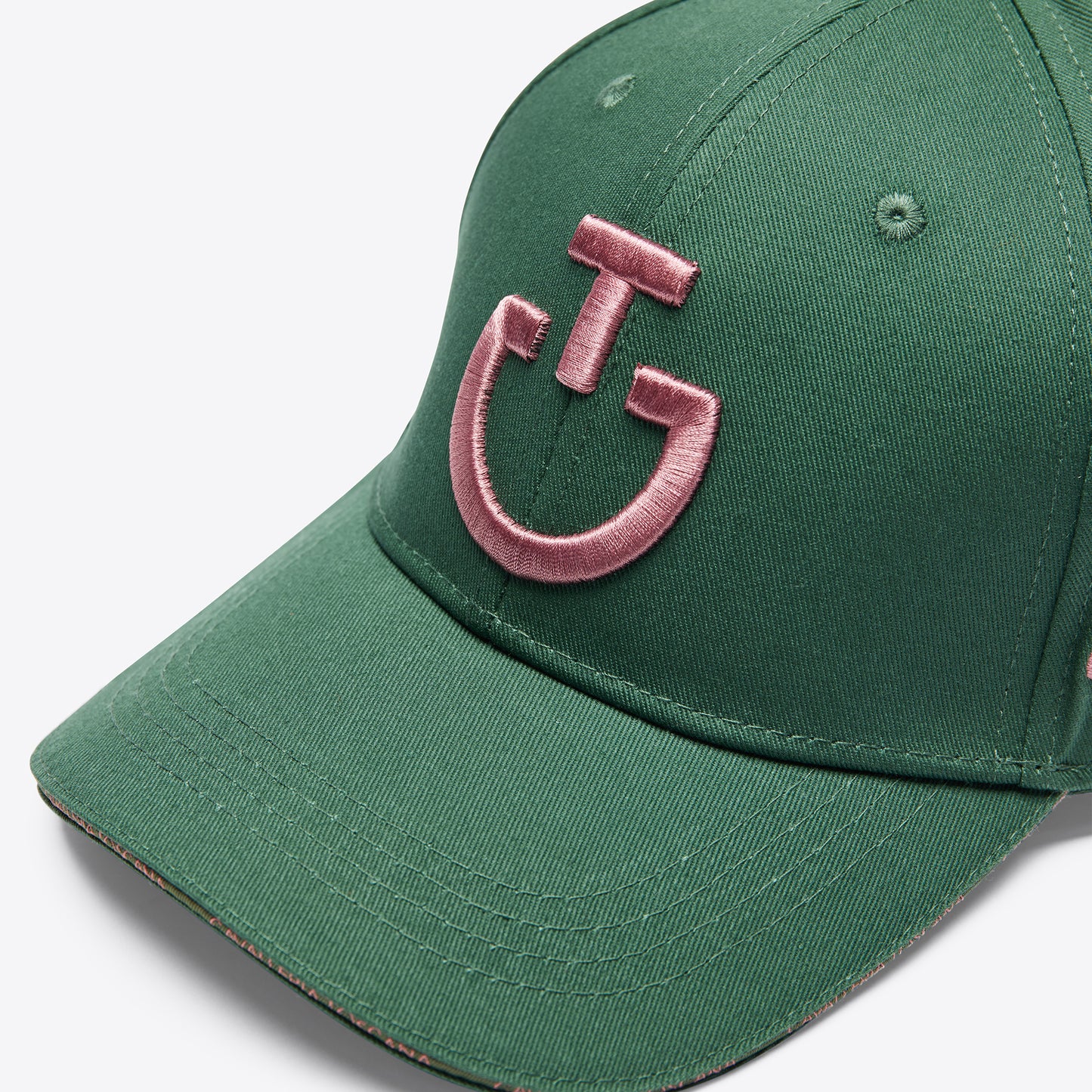 CAPPELLO IN COTONE CAVALLERIA TOSCANA CON LOGO RICAMATO FW2024