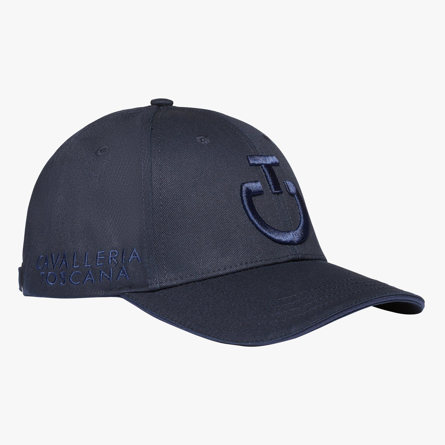 CAPPELLO IN COTONE CAVALLERIA TOSCANA CON LOGO RICAMATO FW2024