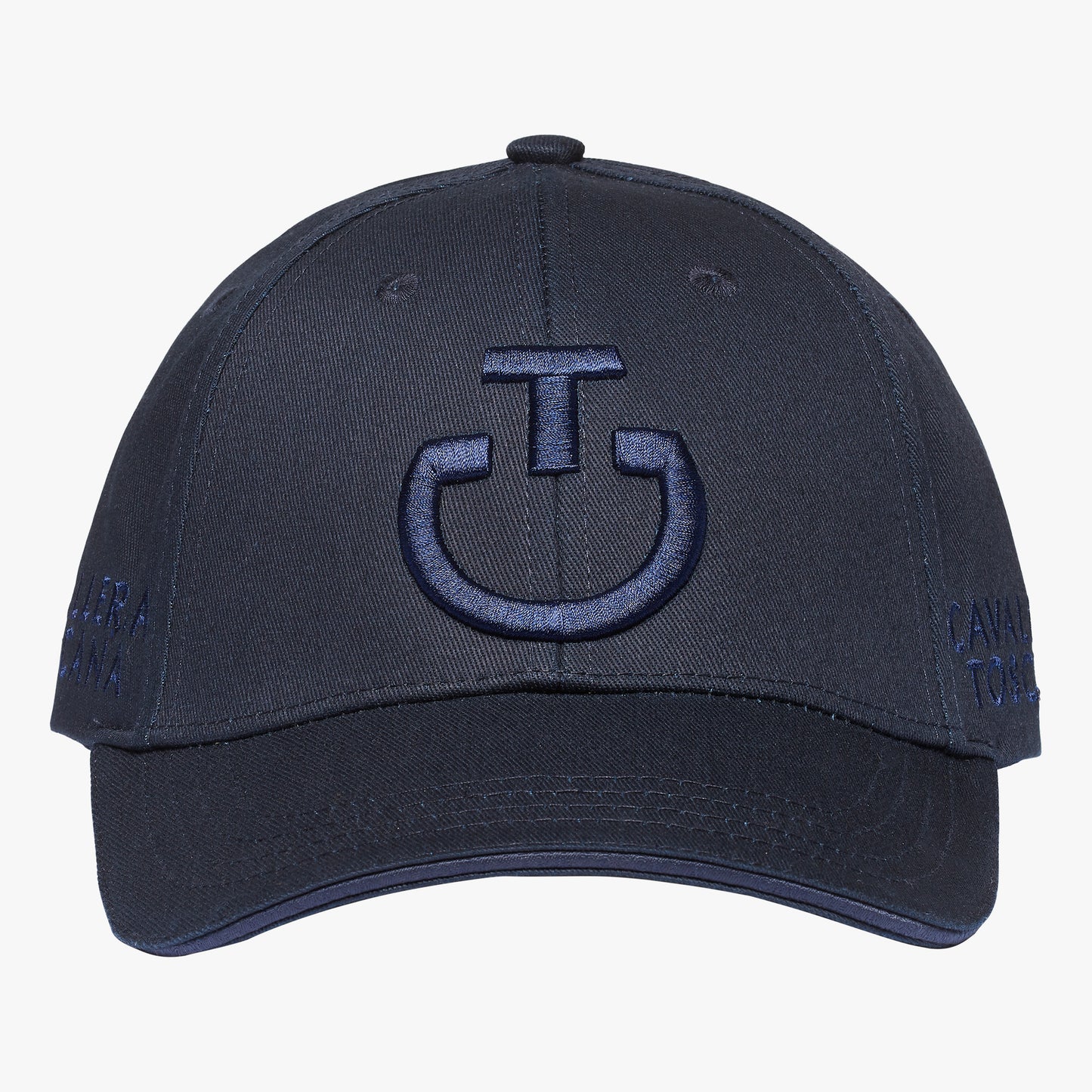 CAPPELLO IN COTONE CAVALLERIA TOSCANA CON LOGO RICAMATO FW2024
