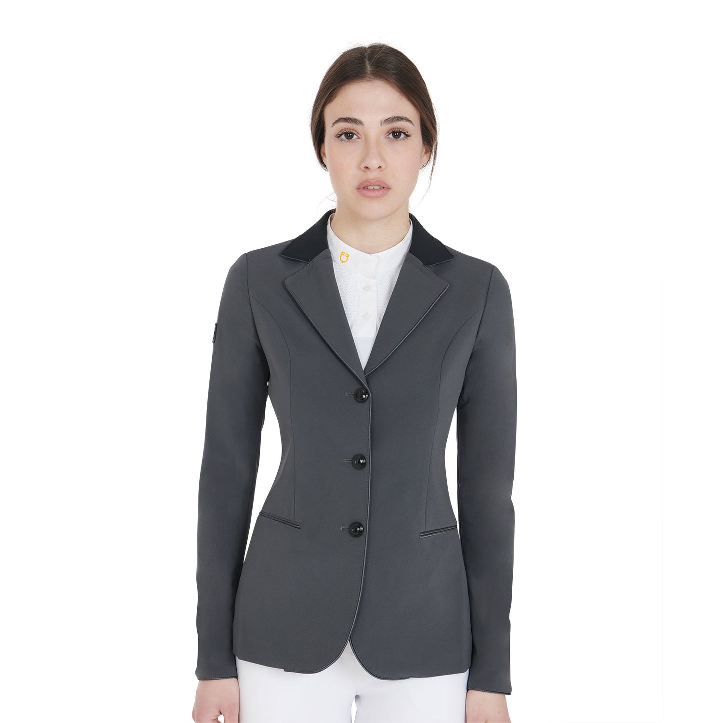 GIACCA DONNA DA CONCORSO EQUESTRO MODELLO ELEGANCE GRIGIA (TG.S)