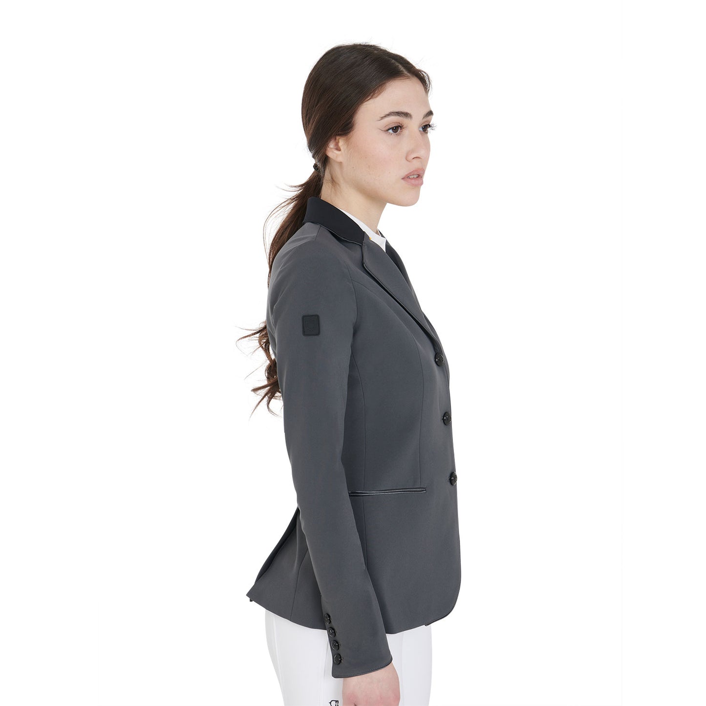 GIACCA DONNA DA CONCORSO EQUESTRO MODELLO ELEGANCE GRIGIA (TG.S)