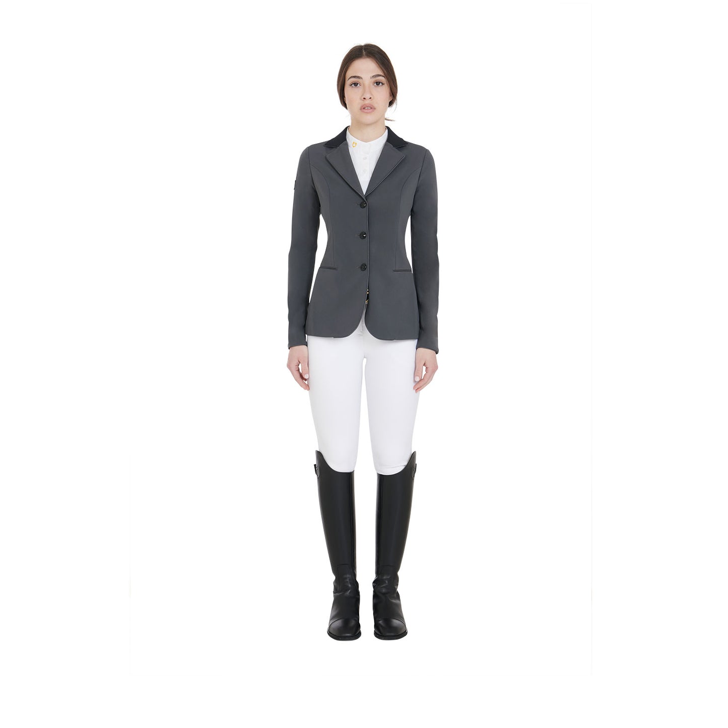 GIACCA DONNA DA CONCORSO EQUESTRO MODELLO ELEGANCE GRIGIA (TG.S)