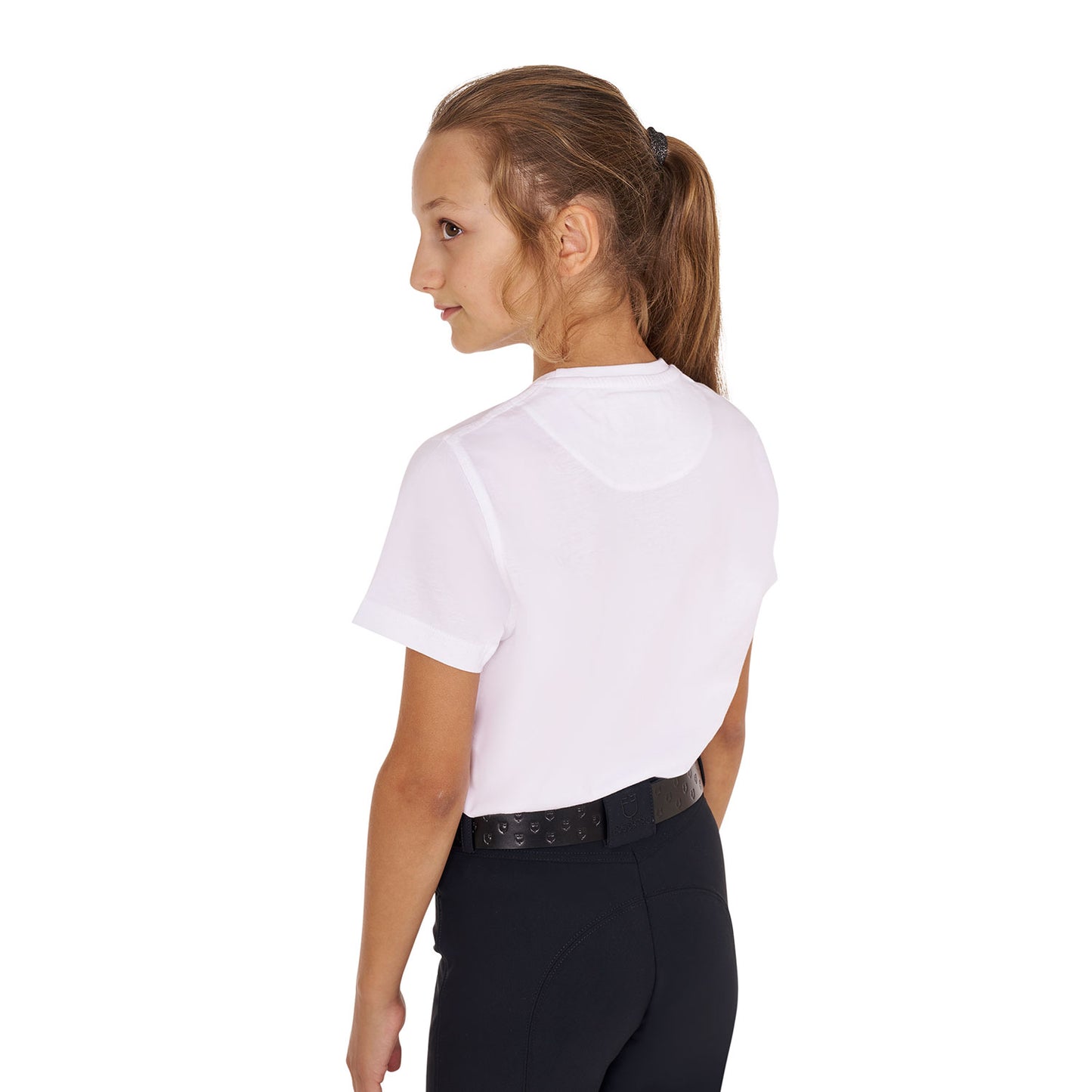 T-SHIRT DA BAMBINA IN COTONE RIDE MORE WORRY LESS BIANCA (TG.14 ANNI)