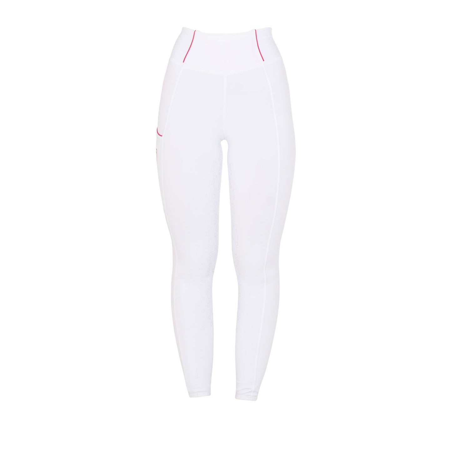 LEGGINGS DONNA SLIM FIT FULL GRIP BIANCO/FUCSIA S2025