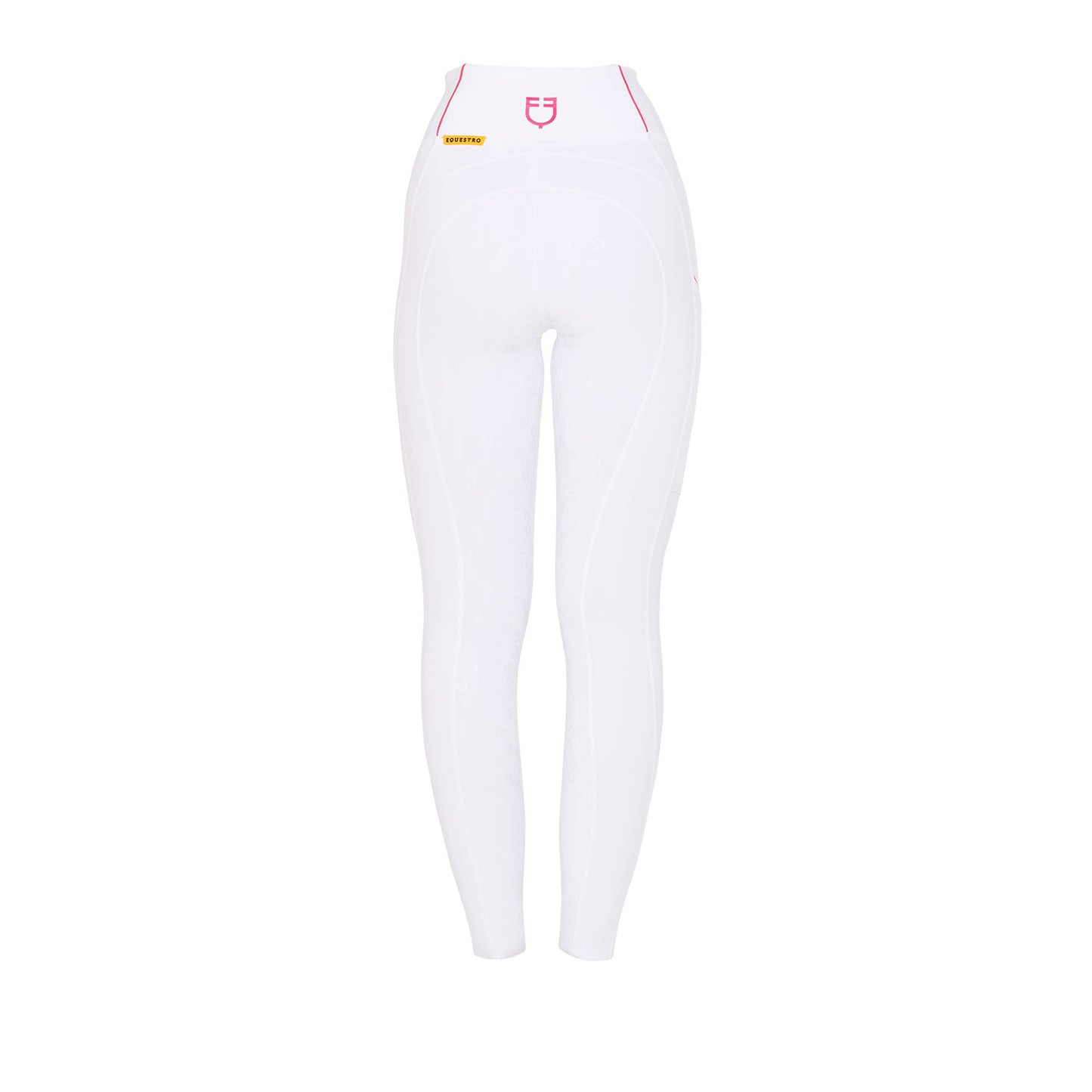 LEGGINGS DONNA SLIM FIT FULL GRIP BIANCO/FUCSIA S2025