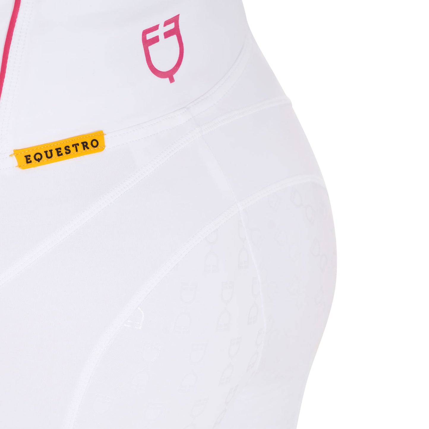 LEGGINGS DONNA SLIM FIT FULL GRIP BIANCO/FUCSIA S2025