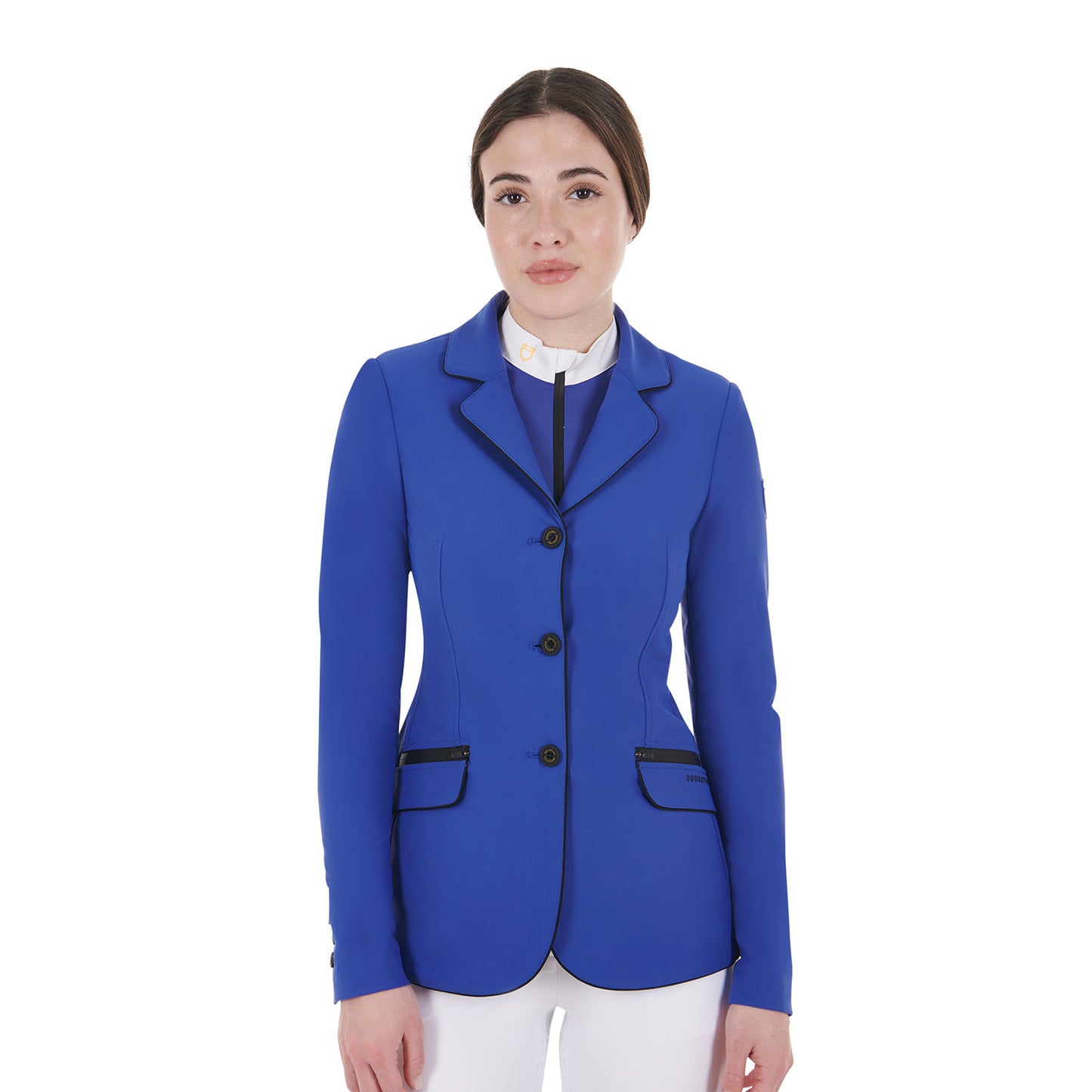 GIACCA DONNA DA CONCORSO IN TESSUTO TECNICO EQUESTRO BLU ROYAL