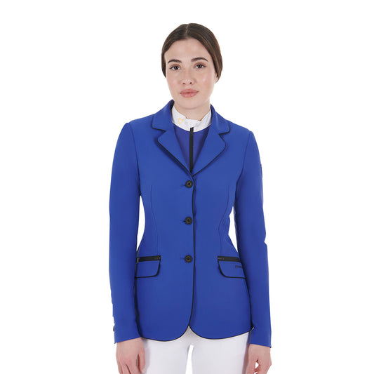 GIACCA DONNA DA CONCORSO IN TESSUTO TECNICO EQUESTRO BLU ROYAL