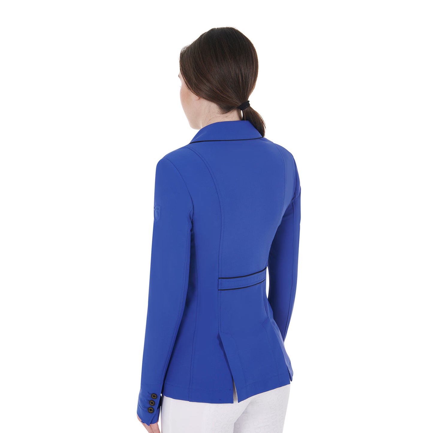 GIACCA DONNA DA CONCORSO IN TESSUTO TECNICO EQUESTRO BLU ROYAL