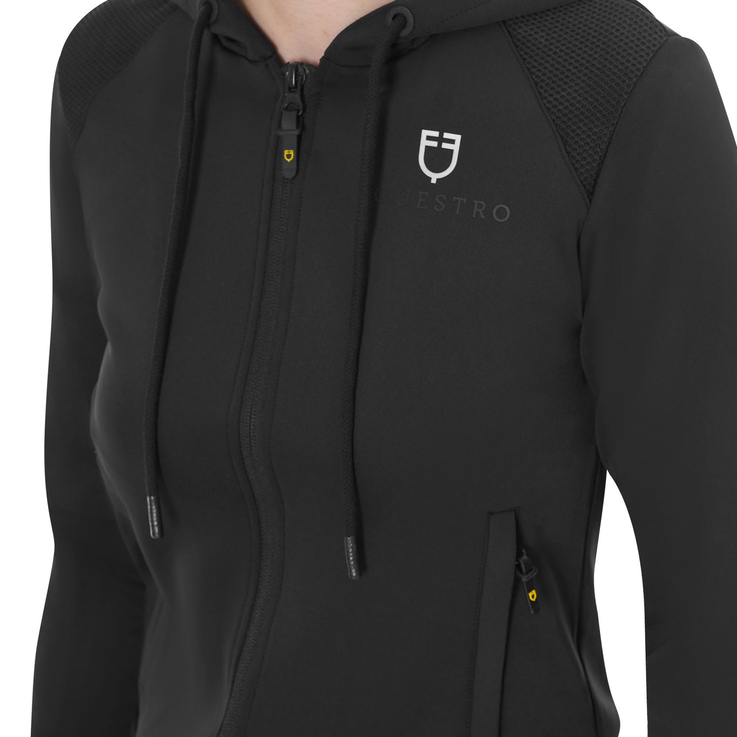 FELPA DONNA CROPPED CON CAPPUCCIO EQUESTRO S25