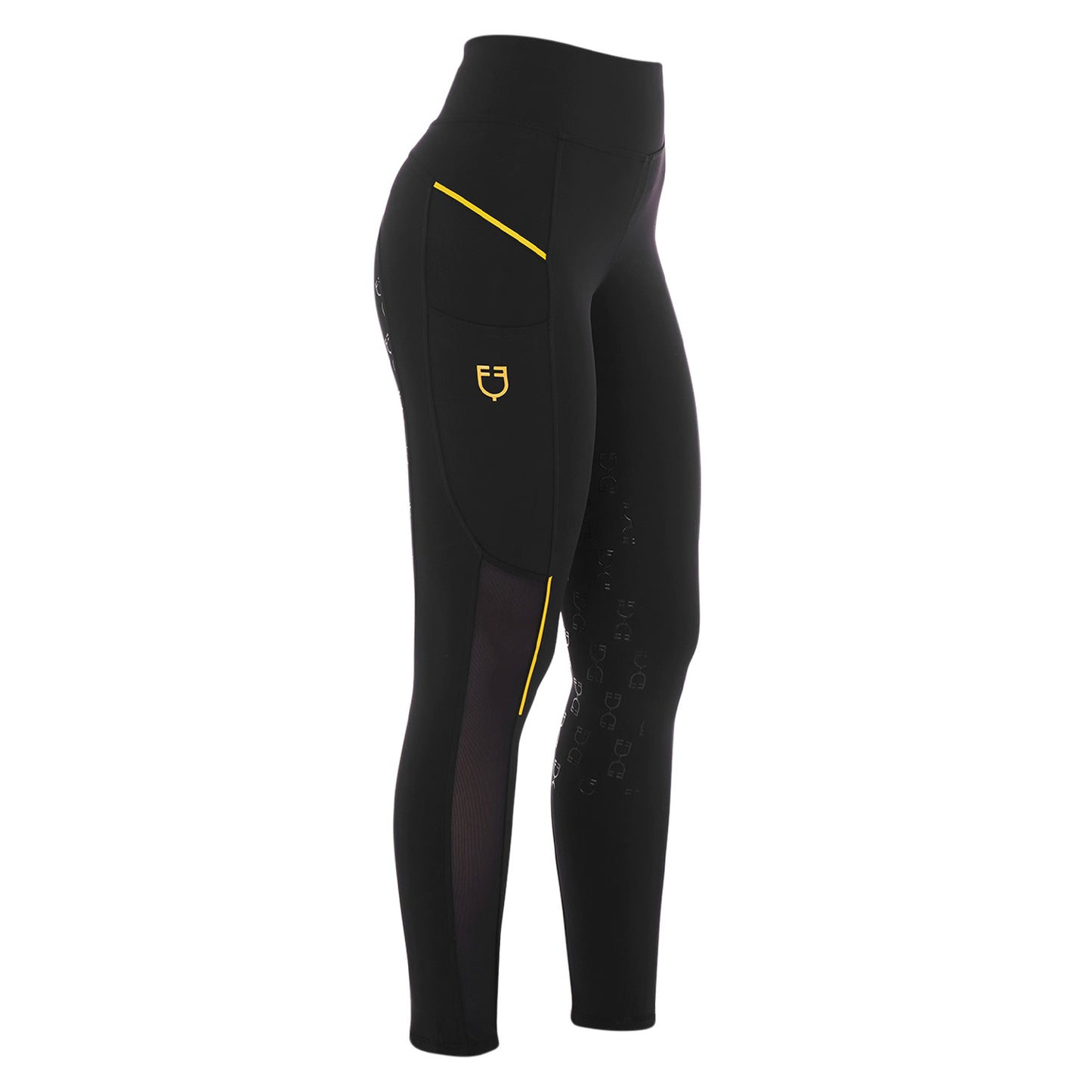 LEGGINGS DONNA SLIM FIT INSERTI MICRO MESH EQUESTRO