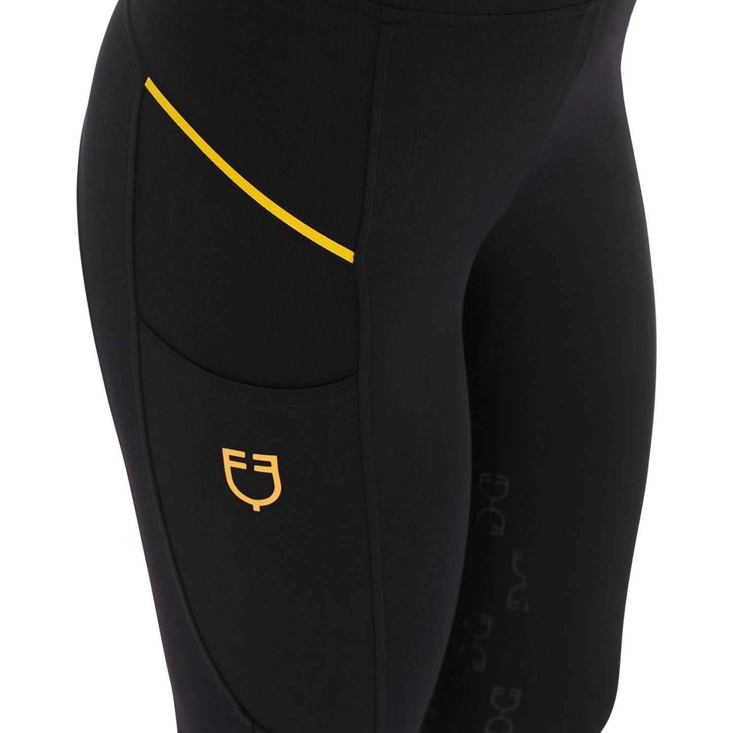 LEGGINGS DONNA SLIM FIT INSERTI MICRO MESH EQUESTRO
