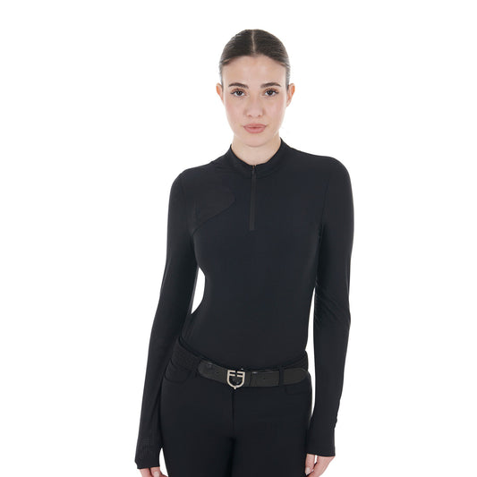 POLO DA ALLENAMENTO DONNA IN TESSUTO ELASTICIZZATO