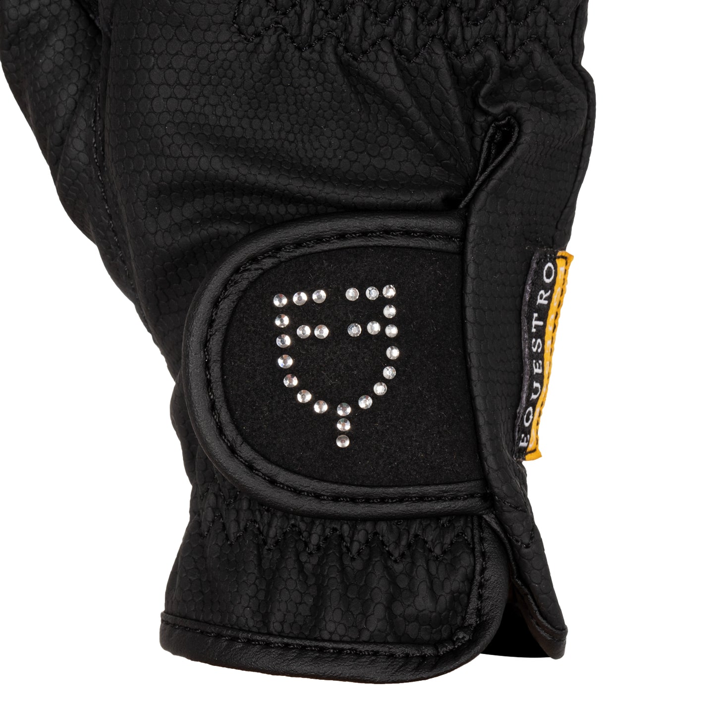 GUANTI DONNA IN MORBIDO TESSUTO TECNICO CON LOGO GLITTER