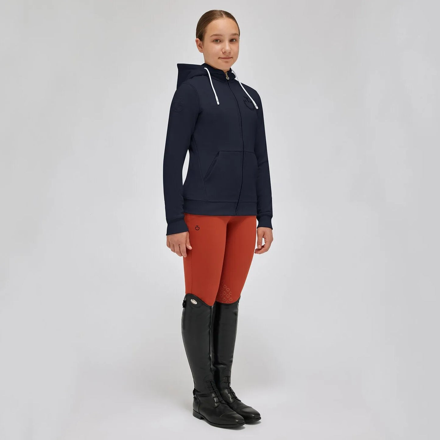 FELPA DA BAMBINA CON CAPPUCCIO CAVALLERIA TOSCANA