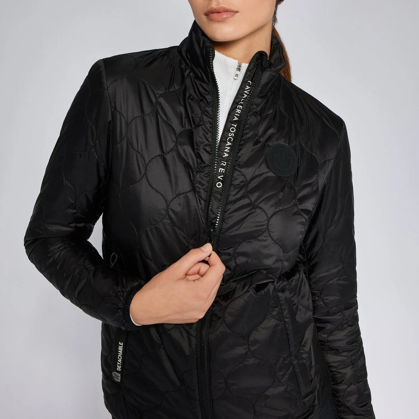 GIACCA REVOLUTION DA DONNA 3IN1 GRIGIO CHIARO CAVALLERIA TOSCANA