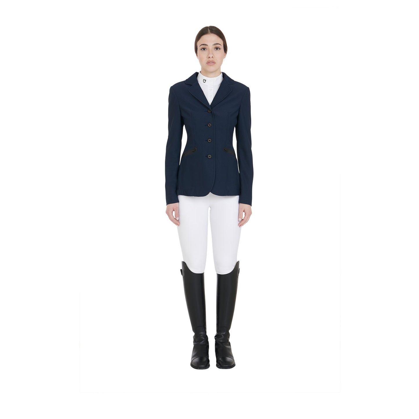 GIACCA DONNA DA CONCORSO EQUESTRO QUATTRO BOTTONI TRAFORATA