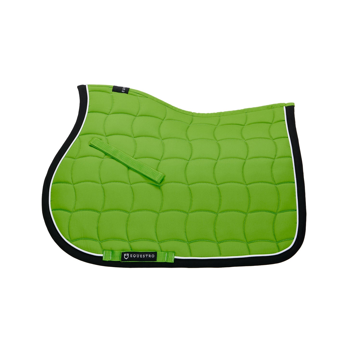 SET SOTTOSELLA E CUFFIETTA DA SALTO IN COTONE TRASPIRANTE EQUESTRO VERDE LIME (TG. PONY)