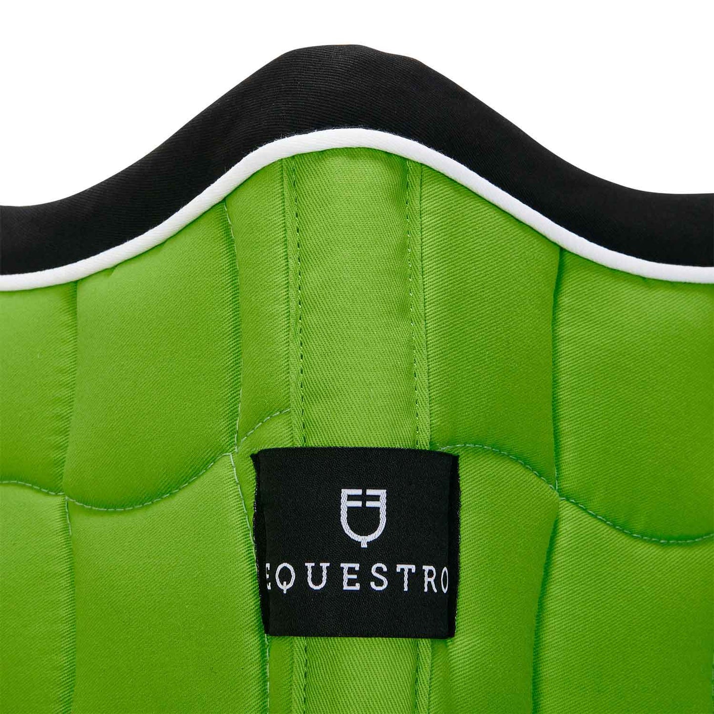 SET SOTTOSELLA E CUFFIETTA DA SALTO IN COTONE TRASPIRANTE EQUESTRO VERDE LIME (TG. PONY)