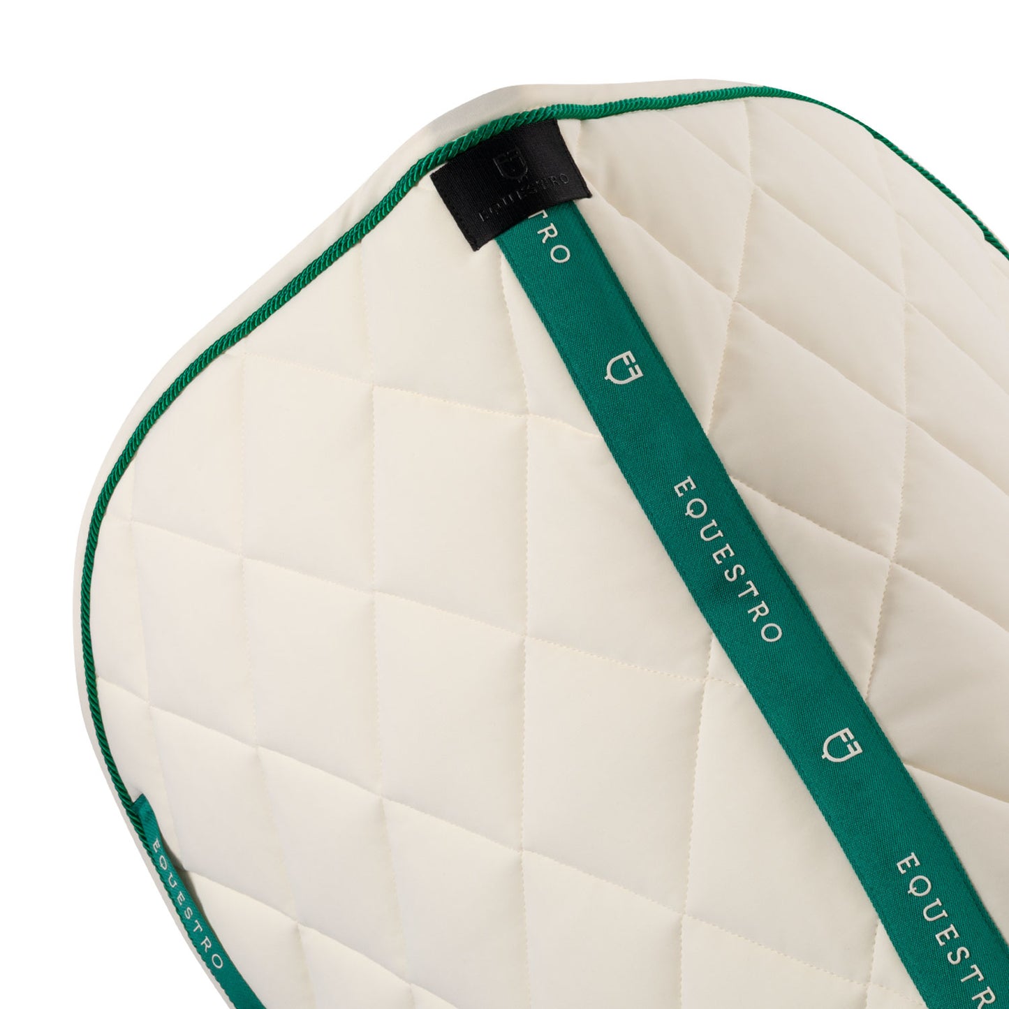SET SOTTOSELLA + CUFFIETTA EQUESTRO COLLEGE BIANCO/VERDE S2025