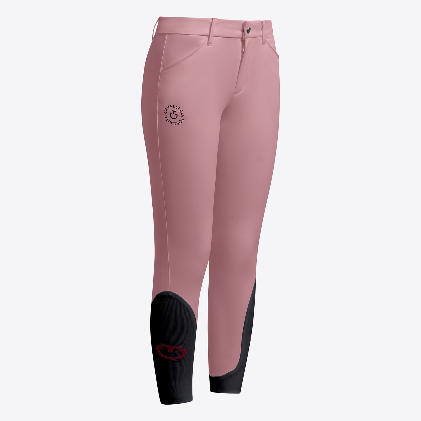 PANTALONI CAVALLERIA TOSCANA DA BAMBINA JUMPING GRIP AL GINOCCHIO ROSA FW2024