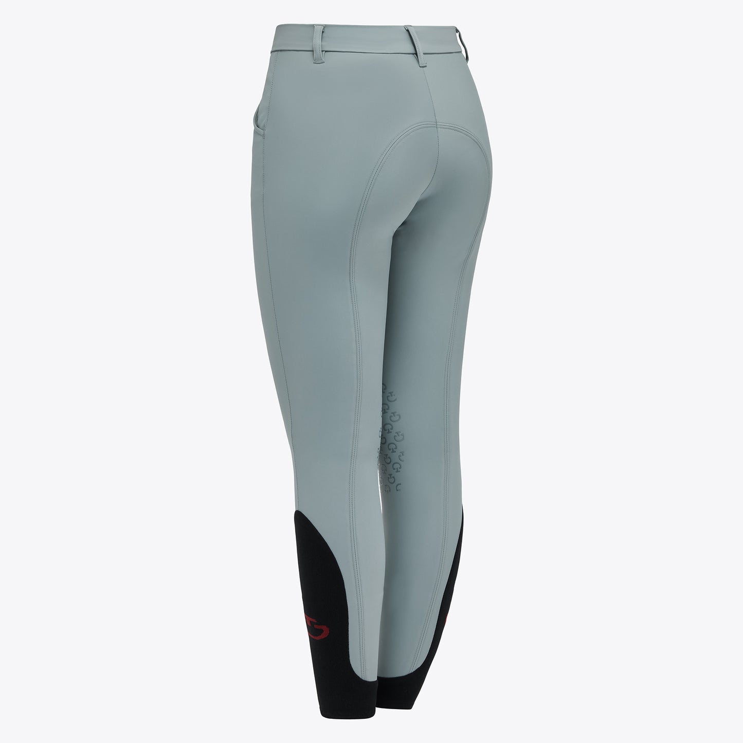 PANTALONI CAVALLERIA TOSCANA DA BAMBINO UNISEX JUMPING GRIP AL GINOCCHIO GRIGIO PIETRA FW2024